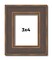 Photo Size Elegant Brown Picture Frame - UV Acrylic, Foam Board Backing, Hanging Hardware